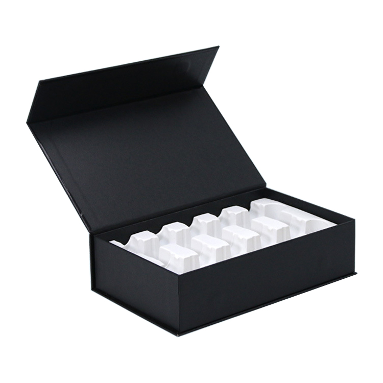 Wholesale Luxury Magnetic Gift Box Gourmet Food Beverage Box Magnetic Flap with Plastic Holder