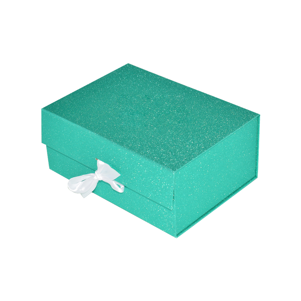 Wholesale Customized Small Cube Foldable Collapsible Magnetic Gift Boxes with Changeable Ribbon  