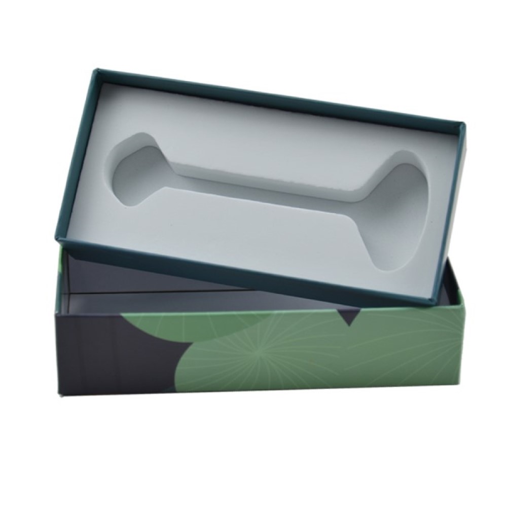 Custom High Quality Lid and Base Cardboard EVA Foam Insert Gift Box Luxury Facial Massage Roller Gift Box  