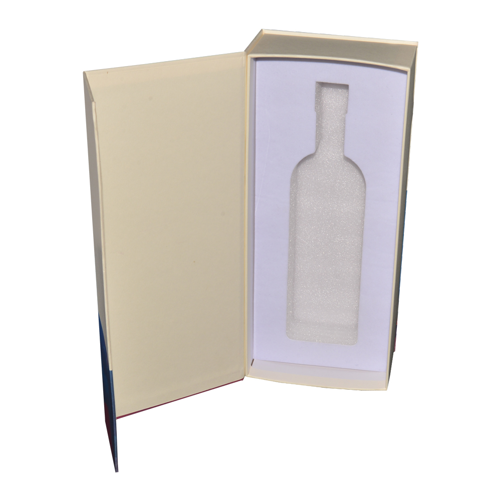 Luxury Magnetic Wine Gift Boxes for Single Wine Bottle Gift Box with Magnetic Closing Lid and Foam Holder  