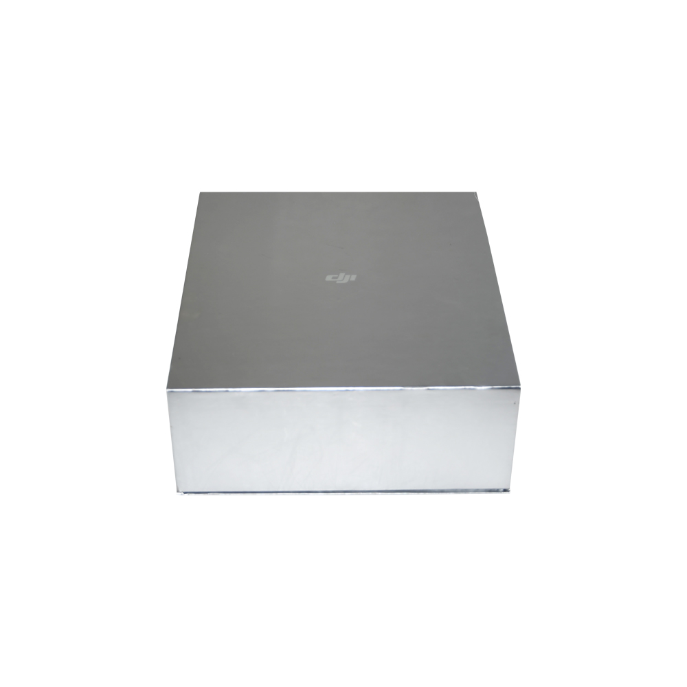 Silver Rigid Setup Gift Boxes Packaging Silver Large Lid and Base Gift Boxes for Aerial photography Drone  