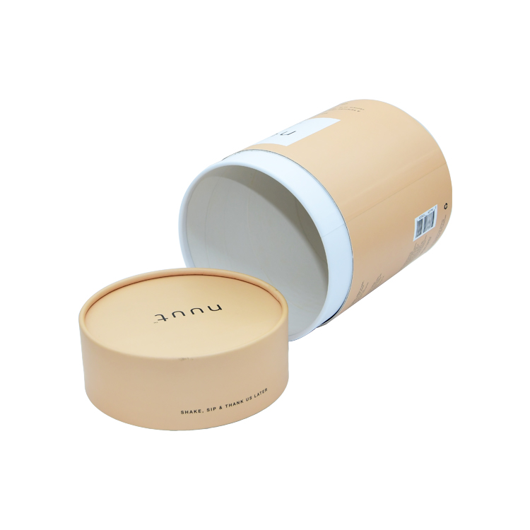 Eco-Friendly Paper Cylinder Cardboard Tube Box Food Packaging for Cocoa Powder Coffee Powder  