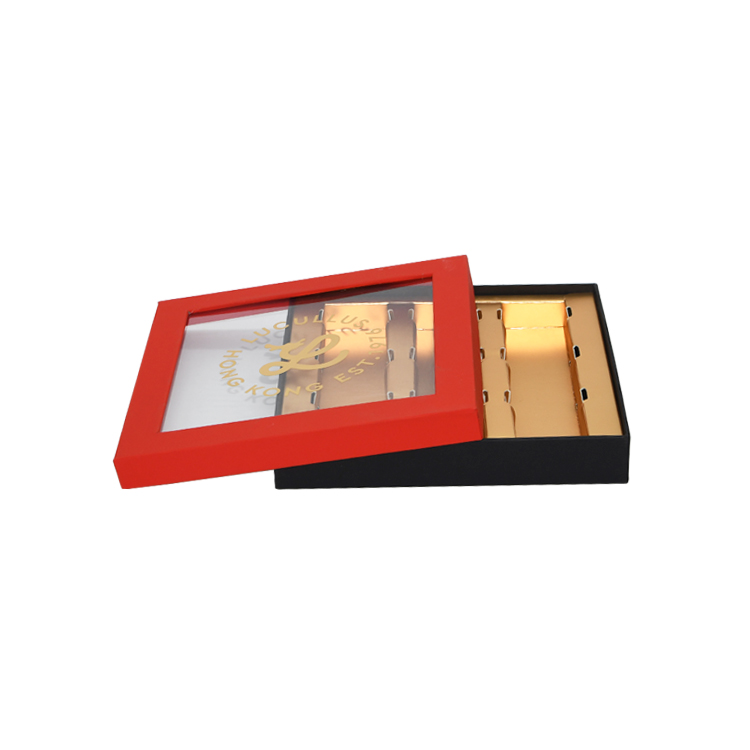  Wholesale Custom Printed Luxury Rigid Paper Gift Packaging Box for Chocolate with Gold Cardboard Holder  