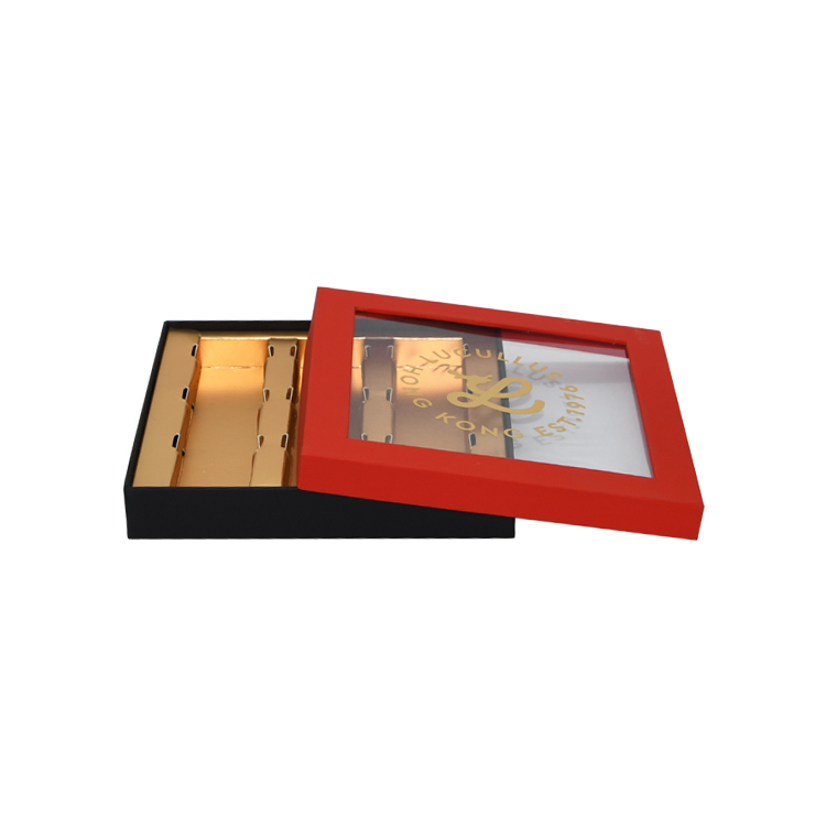  Wholesale Custom Printed Luxury Rigid Paper Gift Packaging Box for Chocolate with Gold Cardboard Holder  