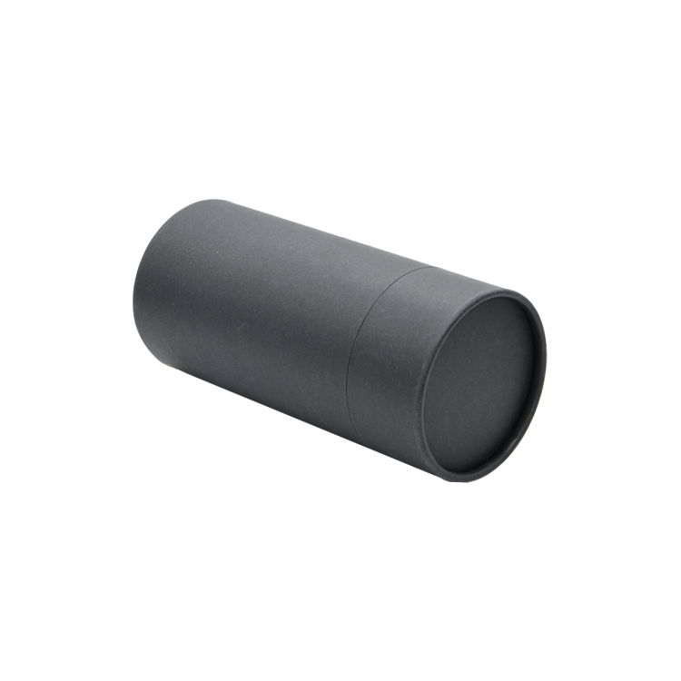Matte Black Paper Tube Box Packaging Cylindrical Cardboard Box for 250 Gram Coffee Beans with Air Valve  