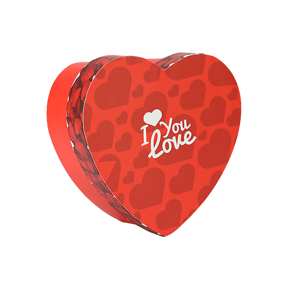  Valentine's Day Red Heart Shaped Gift Boxes for Flower Packaging, Cheap Bulk Heart Shaped Flower Box with Lid  