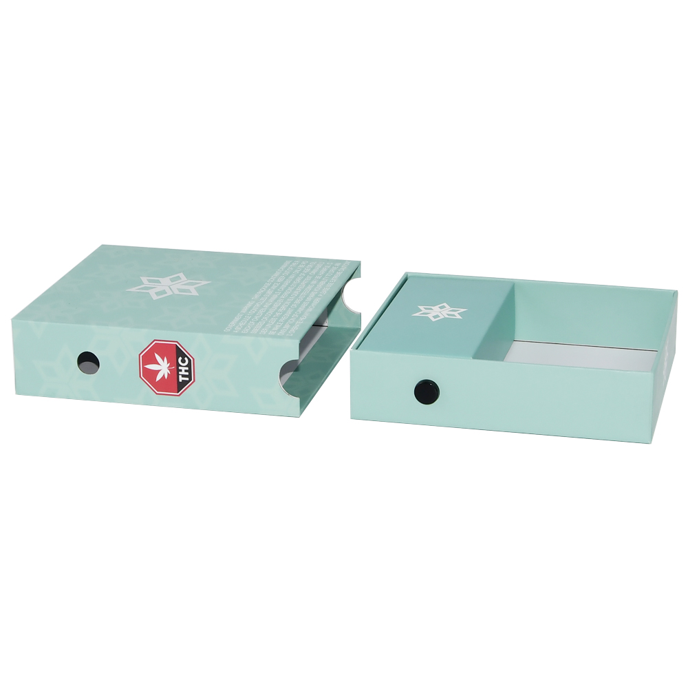  Wholesale Custom Design Child Resistant Cardboard Slider Drawer Boxes for Hemp Pre Rolls Packaging  