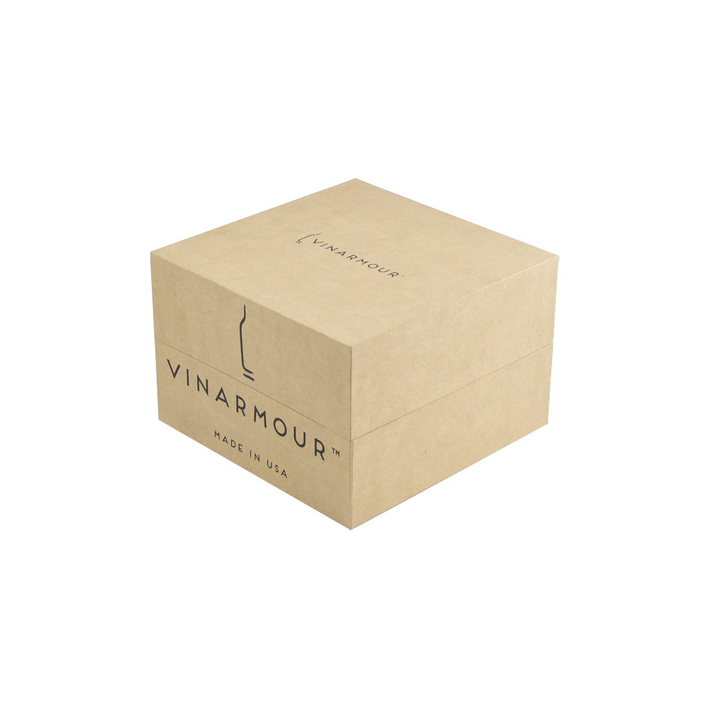 Eco-friendly Square Kraft Cardboard Rigid Setup Gift Boxes with Black Neck and Custom Printing  