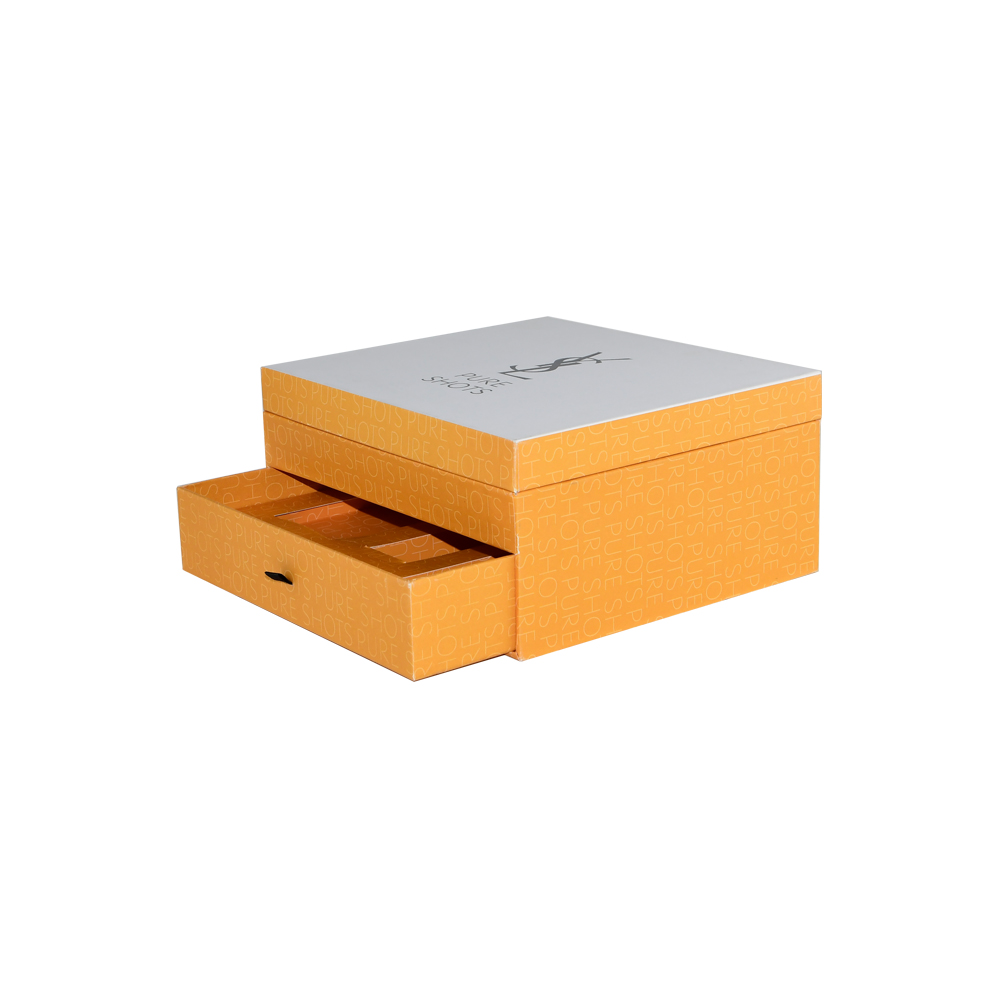  Two Floors Luxury Rigid Paper Gift Boxes for Beauty Gift Sets Packaging and Makeup Gift Sets Packaging  
