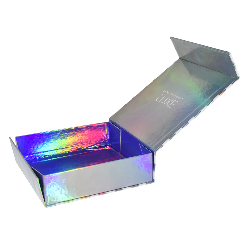  Hologram Laser Folding Magnetic Closure Gift Box for Sephora Packaging From China Manufacturer  